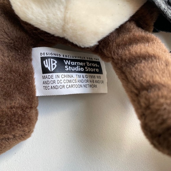 Warner‎ Bros. Taz Biker Bean Bag Plush Looney Tunes Tasmanian Devil 8" - Picture 3 of 5